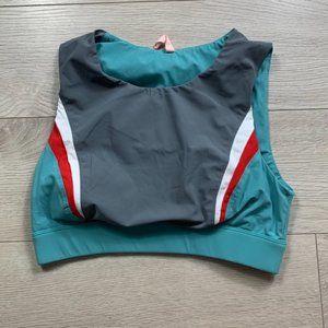 No Ka’ Oi Color Block High Neck Padded Sports Bra
